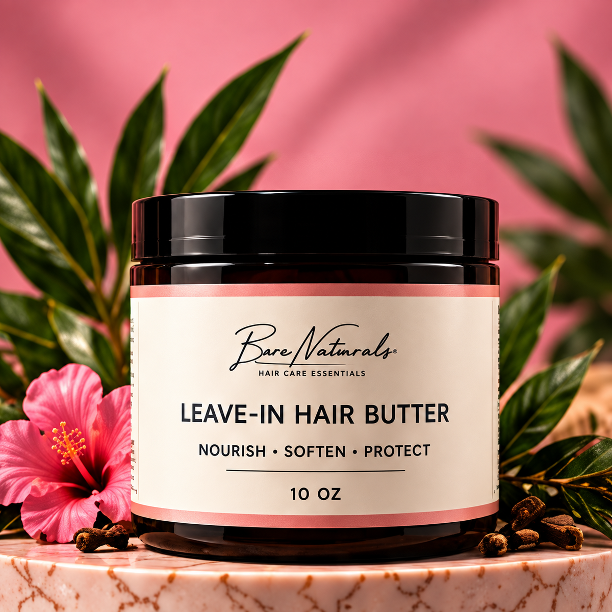 Bare Nutrients Leave-In Hair Butter 10 oz